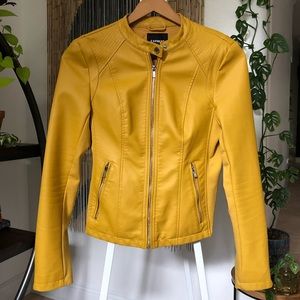 Express Vegan Leather Zip Jacket